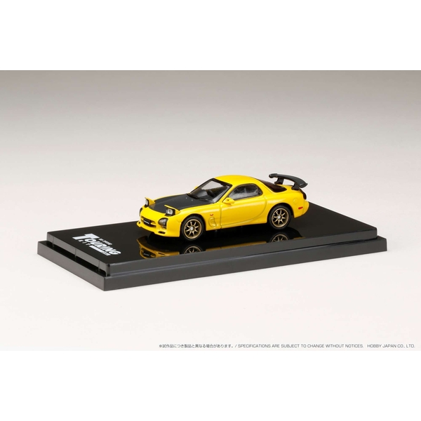 1/64 マツダ アンフィニ RX-7 FD3S A Spec.GT WING サンバーストイエロー 完成品ミニカー HJ643007BY