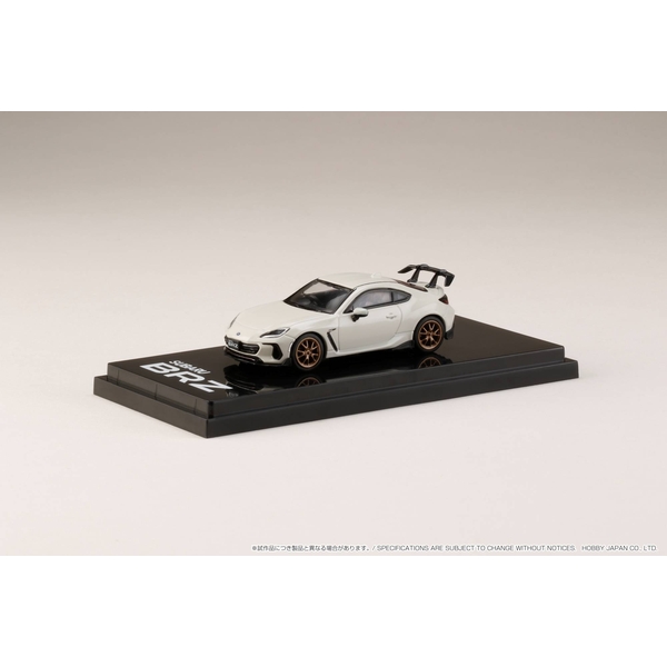 ホビージャパン 1/64 スバル BRZ ZD S STI パフォーマンス クリスタルホワイトパール 完成品ミニカー HJ641047SW