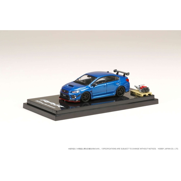 1/64 スバル WRX STI RA-R オプション装着車/エンジンディスプレイモデル付 WRブルーパール