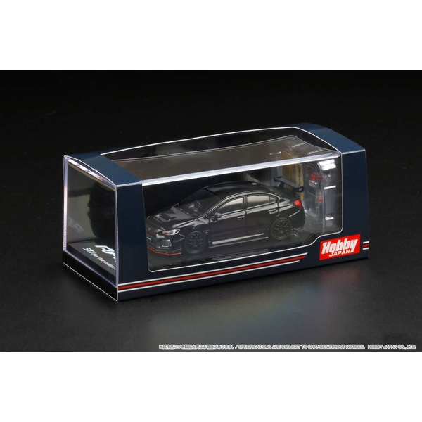 1/64 スバル WRX STI RA-R オプション装着車/エンジンディスプレイモデル付 クリスタルブラックシリカ