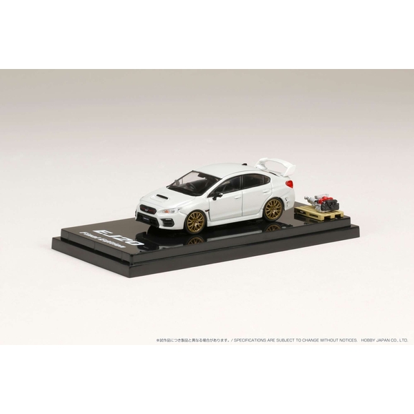 1/64 スバル WRX STI EJ20 FINAL EDITION フルパッケージ/エンジンモデル付 クリスタルホワイトパール
