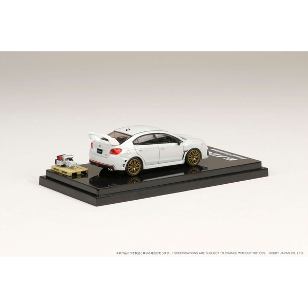 1/64 スバル WRX STI EJ20 FINAL EDITION フルパッケージ/エンジンモデル付 クリスタルホワイトパール