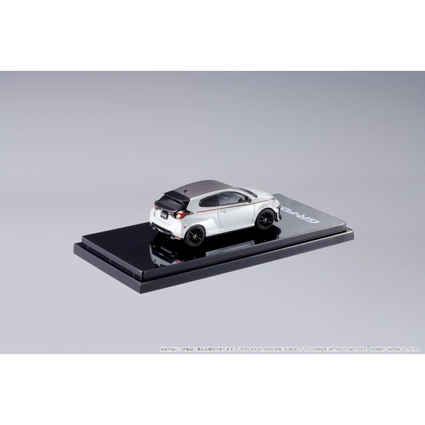 1/64 トヨタ GRヤリス RZ ハイパフォーマンス GRパーツ装着車 プラチナホワイトパールマイカ