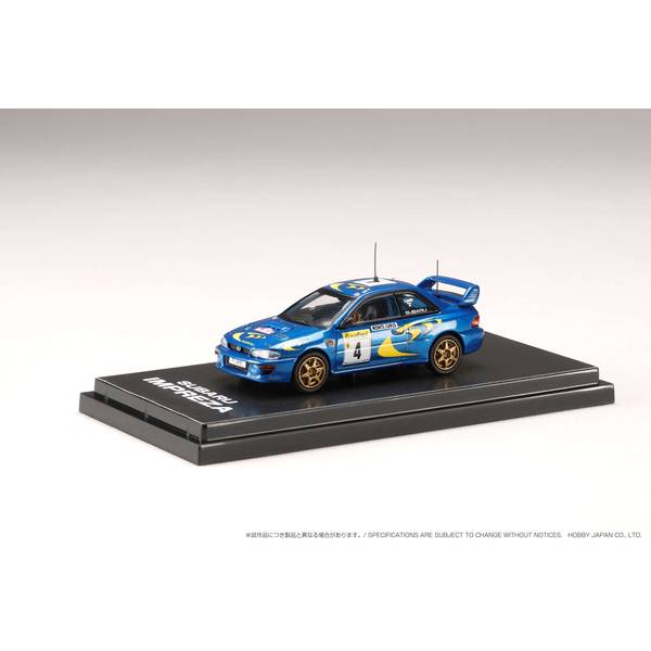 1/64 スバル インプレッサ WRC No.4 555スバル 1997 ラリー・モンテカルロ ウィナー P.リアッティ 完成品ミニカー HJR642041B