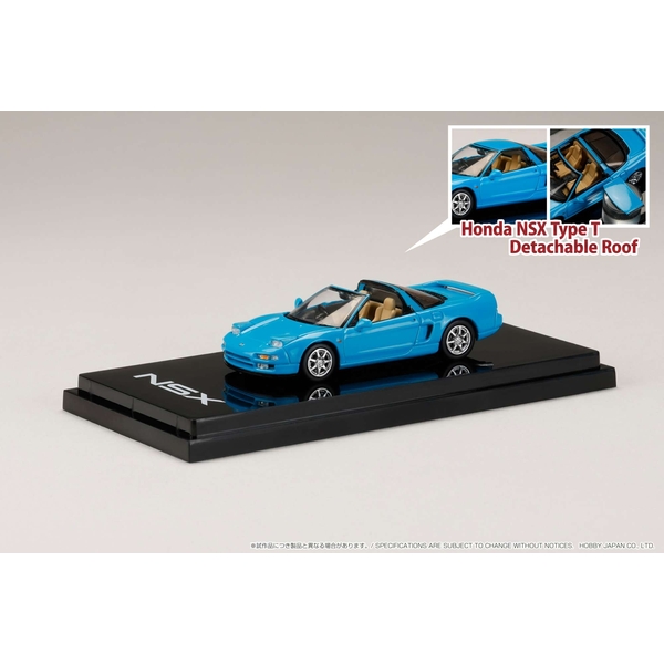 1/64 ホンダ NSX Type T 脱着式ルーフ付 フェニックスブルー 完成品ミニカー HJ643006BBL
