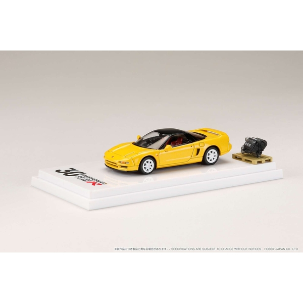 1/64 ホンダ NSX NA1 Type R 1994 エンジンモデル付/Type R 30周年記念 インディイエローパール 完成品ミニカー HJ645006RY