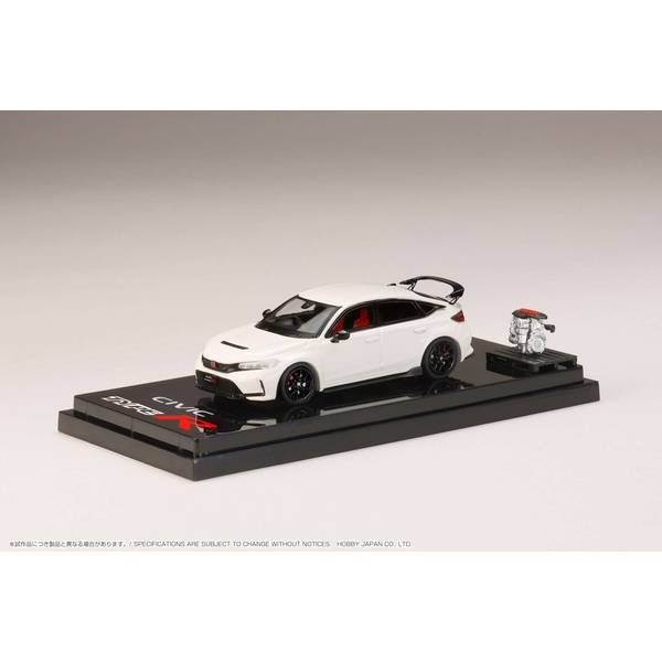 1/64 ホンダ シビック TYPE R FL5 エンジンディスプレイモデル付 チャンピオンシップホワイト 完成品ミニカー HJ641063W