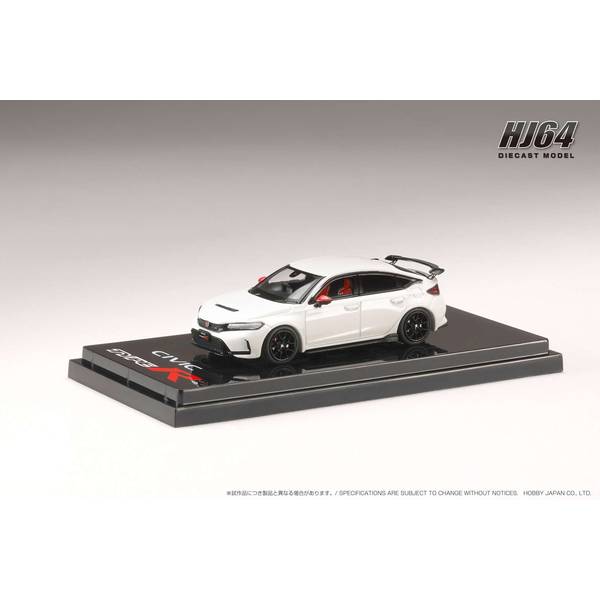 1/64 ホンダ シビック タイプR FL5 純正オプションパーツ装着車 チャンピオンシップホワイト 完成品ミニカー HJ642063W