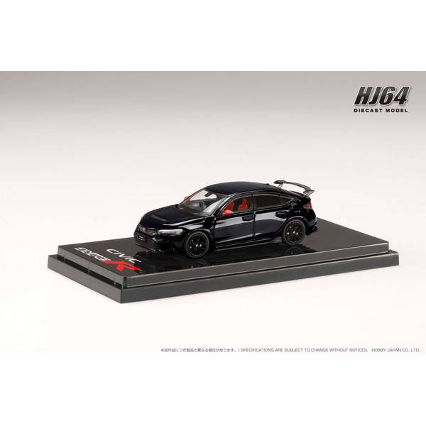 1/64 ホンダ シビック タイプR FL5 純正オプションパーツ装着車 クリスタルブラックパール 完成品ミニカー HJ642063BK