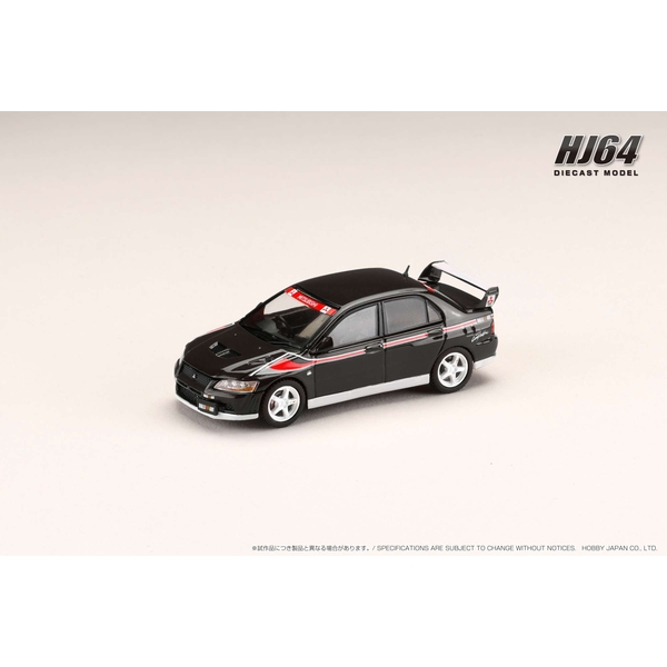 1/64 ミツビシ ランサー GSR エボリューション 7 RALLY STYLE VERSION アメジストブラックパール 完成品ミニカー HJ642054BBK