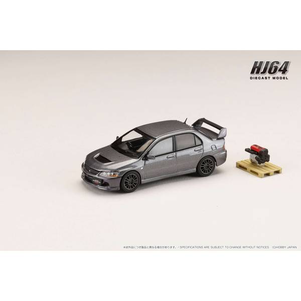 1/64 ミツビシ ランサーGSRエボリューション 9 MR エンジン付 ミディアムパープリッシュグレーマイカ 完成品ミニカー HJ647054MP