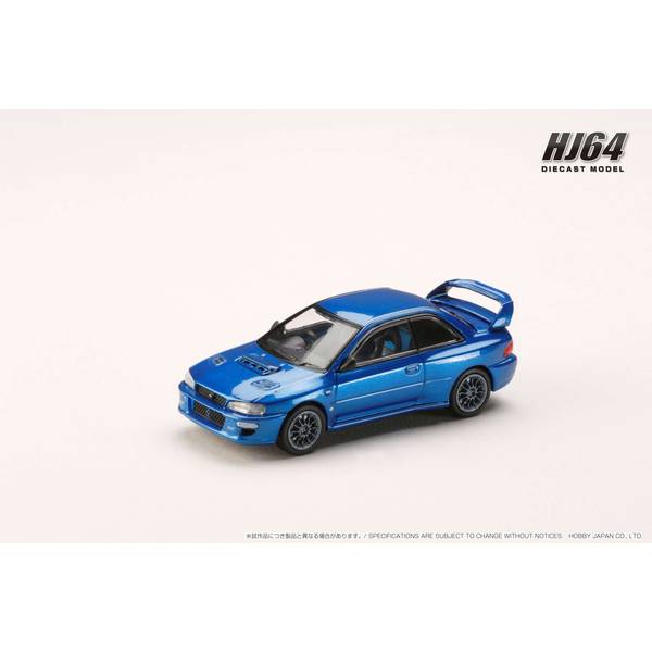 1/64 スバル インプレッサ 22B Sti Version GC8改/ユーロカスタムバージョン ソニックブルーマイカ 完成品ミニカー HJ644041ABL