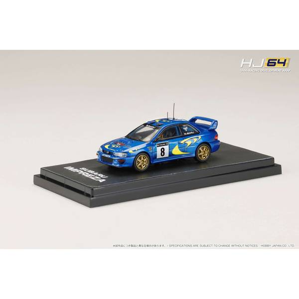 1/64 スバル インプレッサ WRC 1997 No.8 1997 WRC RACラリー P.リアッティ/F.ポンス 完成品ミニカー HJR642041F