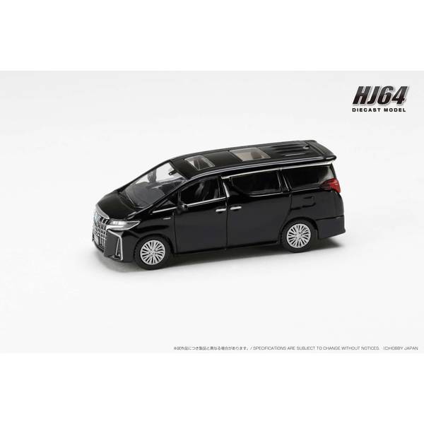 1/64 トヨタ アルファード ハイブリッド H30W/サンルーフ付き ブラック 完成品ミニカー HJ645012BBK