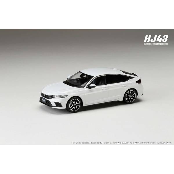 1/43 ホンダ シビック FL1 LX プラチナホワイトパール 完成品ミニカー HJ432003W