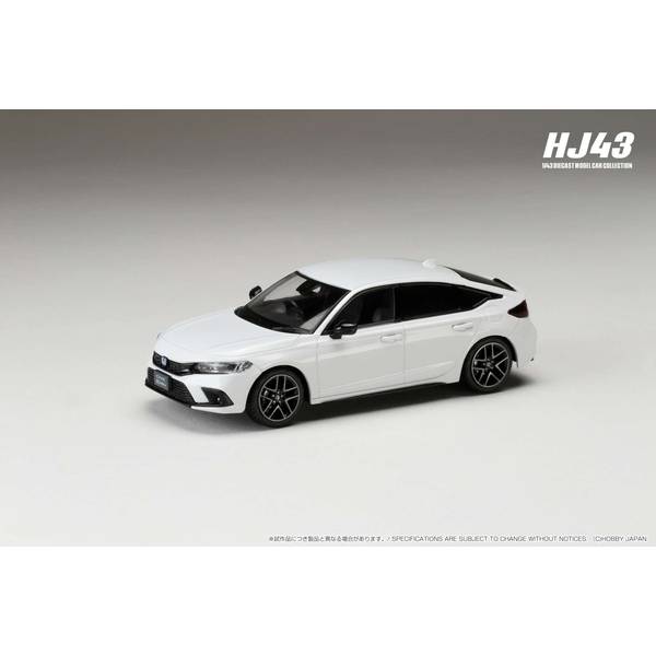 1/43 ホンダ シビック FL4 e:HEV プラチナホワイトパール 完成品ミニカー HJ433003W