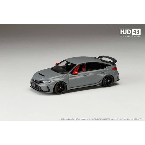 1/43 ホンダ シビック TYPE R FL5 純正オプション装着車 ソニックグレーパール 完成品ミニカー HJD431002GM