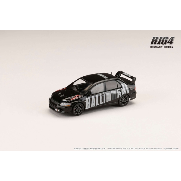1/64 ミツビシ ランサーエボリューション7 GSR RALLIART アメジストブラックパール 完成品ミニカー HJ642054ABK