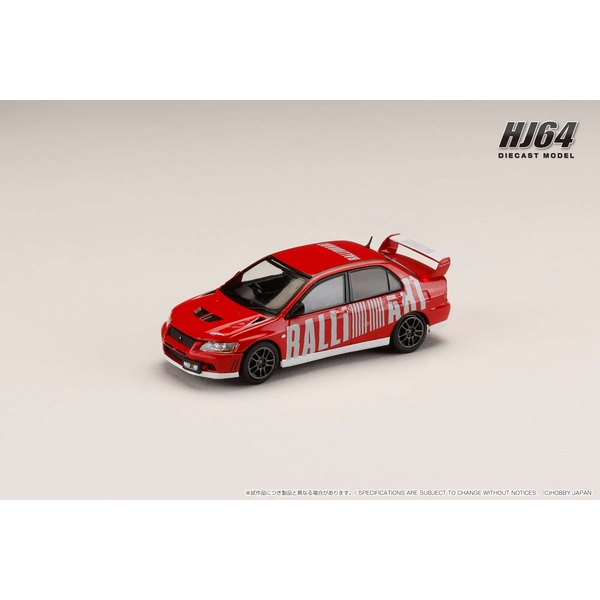 1/64 ミツビシ ランサーエボリューション7 GSR RALLIART パルマレッド 完成品ミニカー HJ642054AR