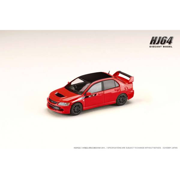 1/64 ミツビシ ランサーエボリューション9 MR GSR JDMカスタム エンジン付 レッドソリッド 完成品ミニカー HJ647054CR