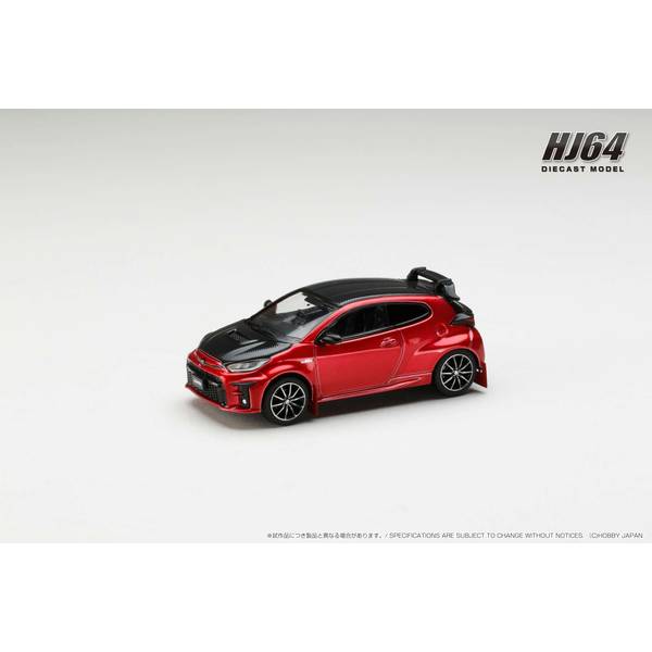 1/64 トヨタ GRMN ヤリス ラリーパッケージ GR パーツ付き エモーショナルレッドII 完成品ミニカー HJ643024RR