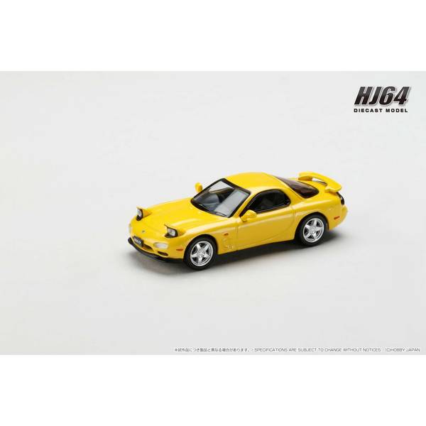 1/64 アンフィニ マツダ RX-7 FD3S TYPE RS コンペティションイエローマイカ 完成品ミニカー HJ644007AYM