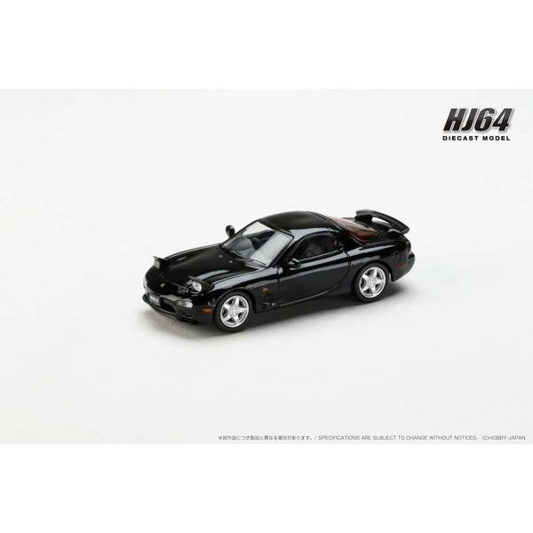 1/64 アンフィニ マツダ RX-7 FD3S TYPE RS ブリリアントブラック 完成品ミニカー HJ644007ABK