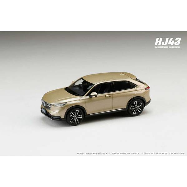 1/43 ホンダ ヴェゼル 純正オプション装着車 サンドカーキパール 完成品ミニカー HJ433002K