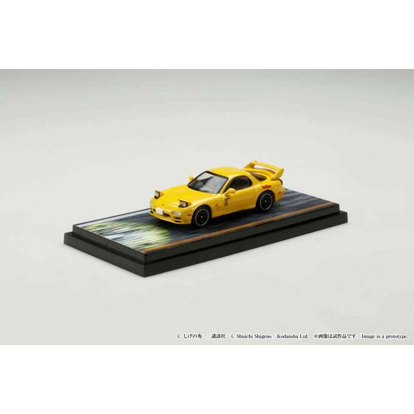 1/64 マツダ RX-7 FD3S RED SUNS/頭文字D VS中里毅 高橋啓介ドライバーフィギュア付き 完成品ミニカー HJ645007DB