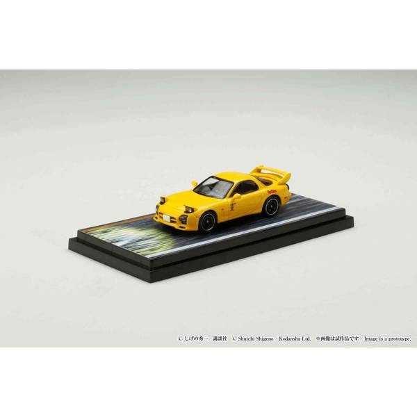 1/64 マツダ RX-7 FD3S RED SUNS/頭文字D with藤原拓海 高橋啓介ドライバーフィギュア付き 完成品ミニカー HJ643007BDY