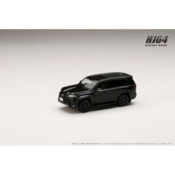 1/64 レクサス LX600 OFFROAD ブラック 完成品ミニカー HJ643061BK