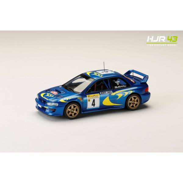 1/43 スバル インプレッサ No.4 1997 WRC ラリー・モンテカルロ ウィナー P.リアッティ/F.ポンス 完成品ミニカー HJR431001B
