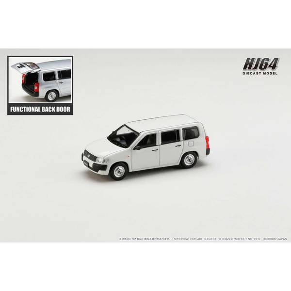 1/64 トヨタ プロボックスバン DX ホワイト 完成品ミニカー HJ641062W