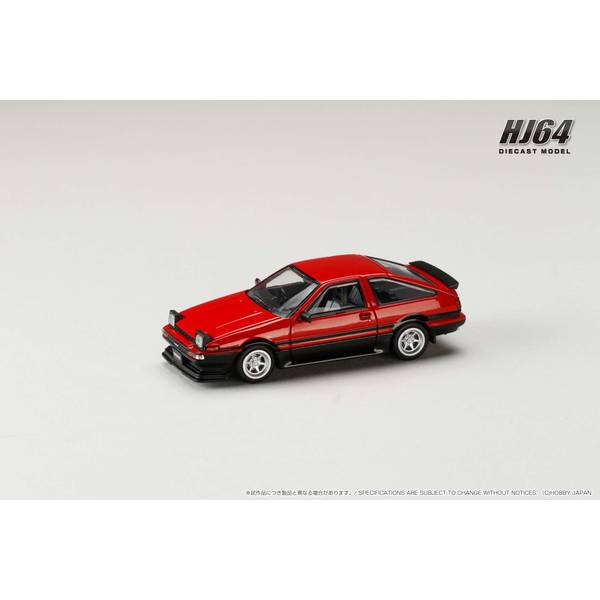 1/64 トヨタ スプリンター トレノ 後期型 JDM Style レッド/ブラック 完成品ミニカー HJ645052RB