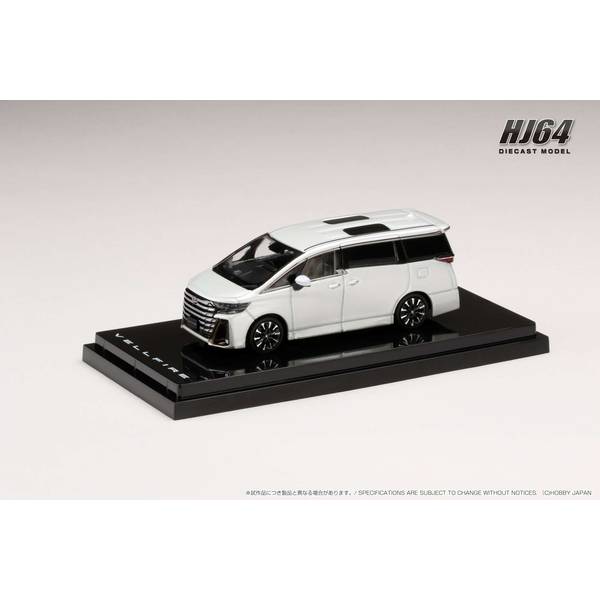 1/64 トヨタ ヴェルファイア エグゼクティブラウンジ プラチナホワイトパールマイカ 完成品ミニカー HJ641077AW