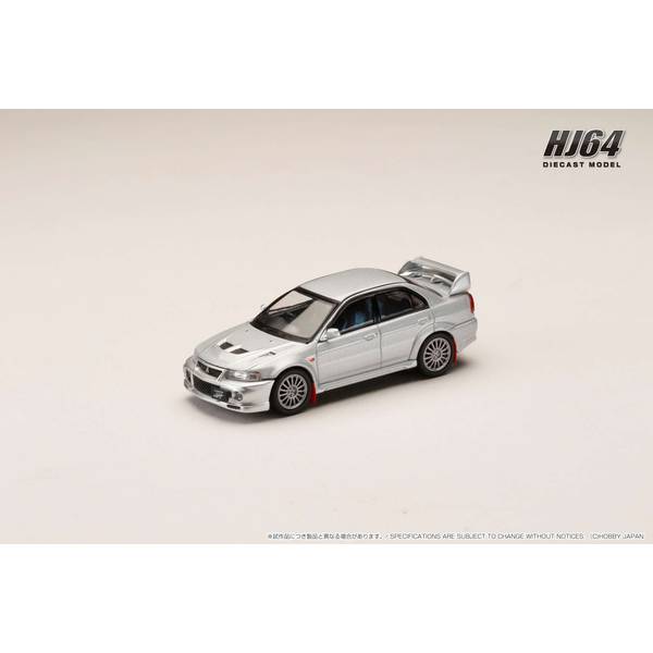 1/64 ミツビシ ランサーGSRエボリューション6 CP9A 1999 マッドフラップ付き サテライトシルバー 完成品ミニカー HJ642033AS