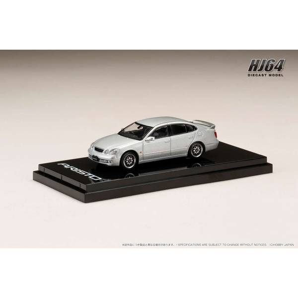 1/64 トヨタ アリスト V300 VERTEX EDITION 前期型 カスタムバージョン シルバーメタリック 完成品ミニカー HJ642030CS