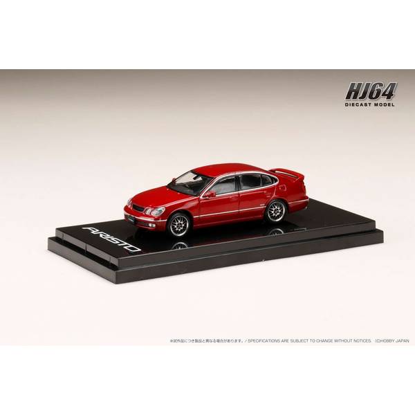 1/64 トヨタ アリスト V300 VERTEX EDITION 前期型 カスタムバージョン レッドマイカ 完成品ミニカー HJ642030CR