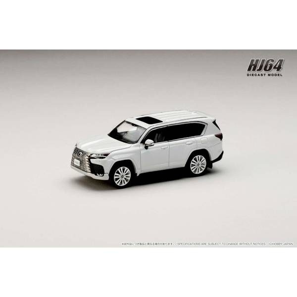 1/64 レクサス LX600 エグゼクティブ ソニッククオーツ/ブラックインテリア 完成品ミニカー HJ641061BW