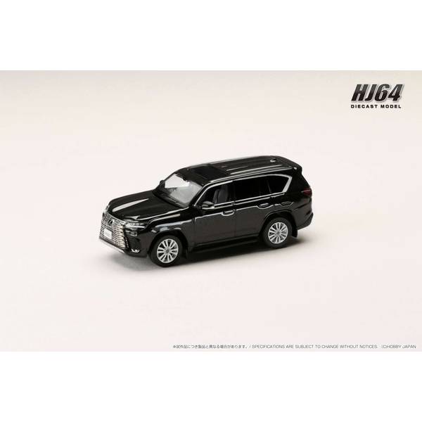 1/64 レクサス LX600 エグゼクティブ グラファイトブラック/ブラックインテリア 完成品ミニカー HJ641061BGK