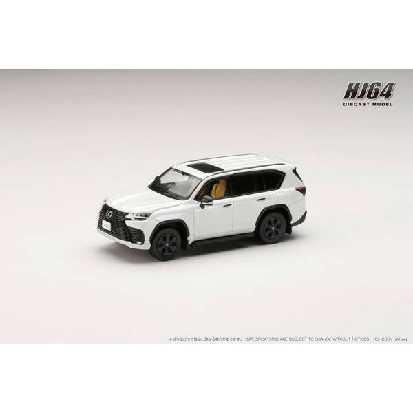 1/64 レクサス LX600 オフロード ソニッククオーツ/ヘーゼルインテリア 完成品ミニカー HJ643061BW