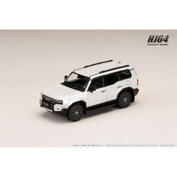 1/64 トヨタ ランドクルーザー 250 プラチナホワイトパールマイカ 左ハンドル仕様 完成品ミニカー HJ644081PW