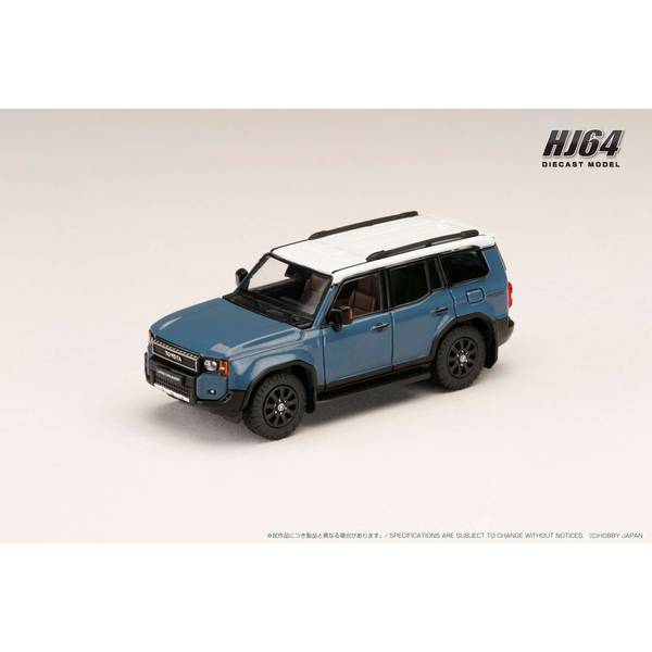 1/64 トヨタ ランドクルーザー 1ST EDITION スモーキーブルー 左ハンドル仕様 完成品ミニカー HJ645081BLW