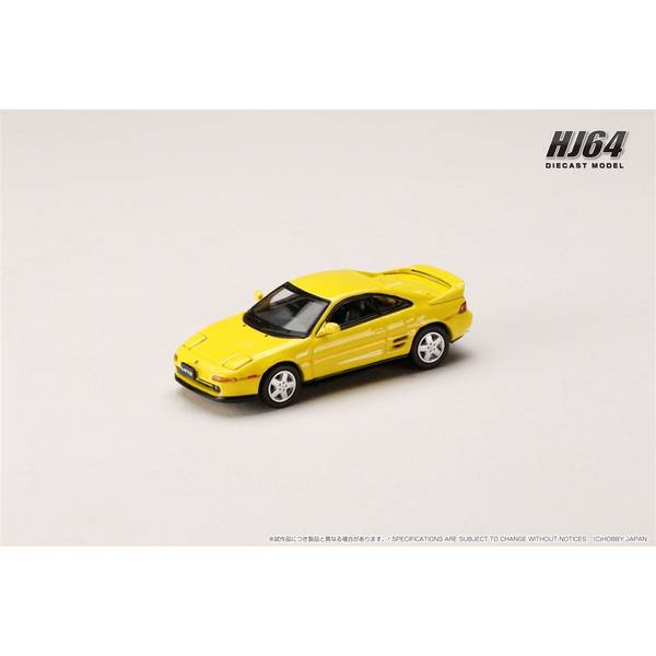 1/64 トヨタ MR2 SW20 GT-S 1991 スーパーブライトイエロー 完成品ミニカー HJ642045Y
