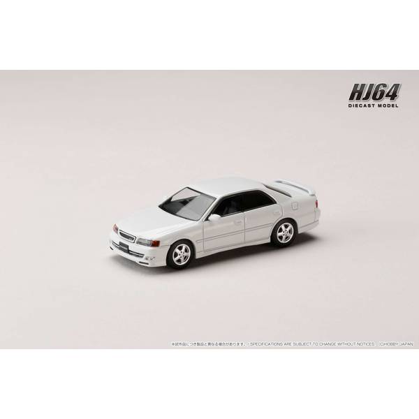 1/64 トヨタ チェイサー ツアラー V JZX100 1998/Mesh Front Grill スーパーホワイト II 完成品ミニカー HJ643072W