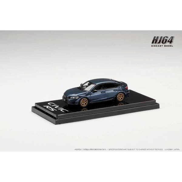 1/64 ホンダ シビック RS カスタムバージョン シーベッドブルーパール 完成品ミニカー HJ642046BBL