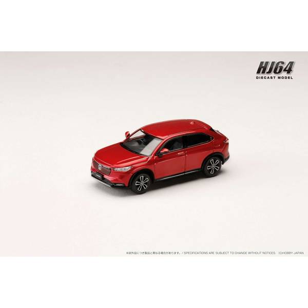 1/64 ホンダ VEZEL e: HEV Z プレミアムクリスタルレッド・メタリック 完成品ミニカー HJ641071ARM