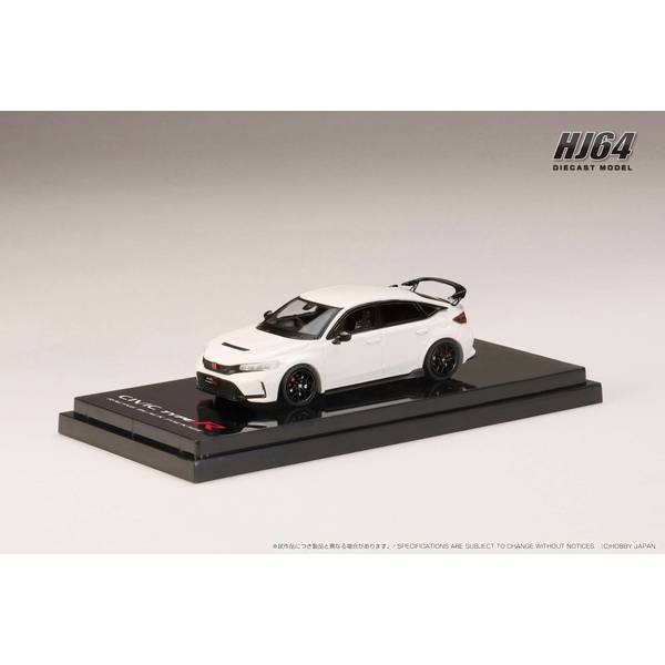 1/64 ホンダ シビック タイプR FL5 RACING BLACK Package 2025 チャンピオンシップホワイト 完成品ミニカー HJ644063W