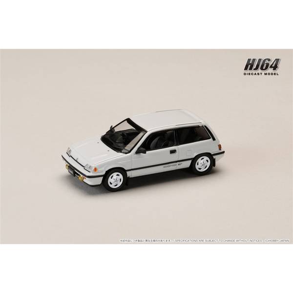 1/64 ホンダ シビック AT LATE VERSION/純正オプションパーツ付 ホワイト 完成品ミニカー HJ643029W
