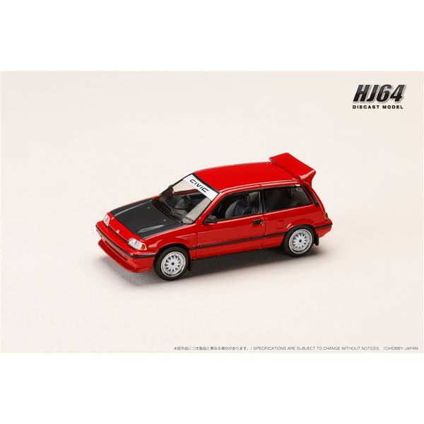 1/64 ホンダ シビック AT LATE VERSION/JDM Street Racer レッド 完成品ミニカー HJ645029R